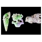 Hand Carved Jade Stones