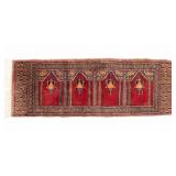 Persian Prayer Mat w/ Hanging Lamp Motif