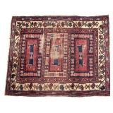 Antique Caucasian Hand-Knotted Carpet