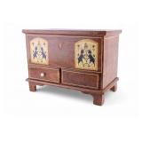 Cabinet Made Folk Art Salesman Sample Chest