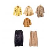 Vintage Leather and Suede Jackets and Skirts