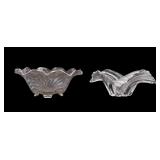 Art Glass Unusual Shape Bowls (2)