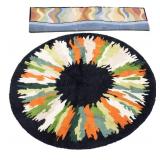 Kipton-Style Rug, Abstract Circular Rug
