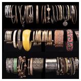 Fashion Bangles in Gold and Silver Tone