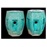 Chinese Porcelain Majolica Glazed Garden Stools