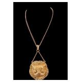 Gold-Tone Owl Necklace