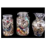 3 Jars of Crafting Jewelry