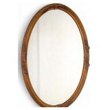 Art Nouveau Oval Wall Mirror