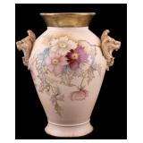 Limoges D&C Vase w/ Lion Head Handles