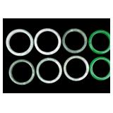 Jade and Nephrite Bangle Bracelets