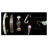 Jade and Sterling Silver Jewelry