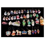 Molded Glass and Beaded Christmas Ornaments