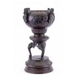 Floor-Standing Bronze Dragon Censer