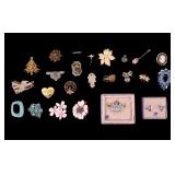 Vintage Rhinestone and Enamel Brooches and More