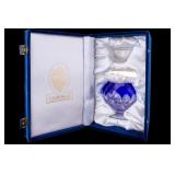 Faberge Crystal and Cobalt Caviar Server