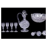 Waterford Cordials, Ewer, Cut Crystal