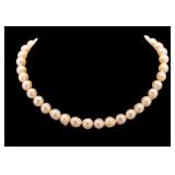 Fresh Water Pearl Necklace with 14K Gold Clasp