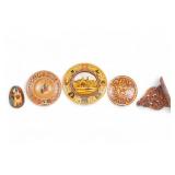 German Wooden Plates, Wall Shelf