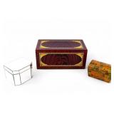 3 Jewelry Boxes, Bombay Co. Stool