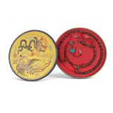 Qing Jade Howlite Court Bead Strand in Box