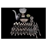 Silver Plate Rogers Flatware and Other Decor