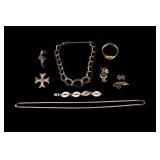 Vintage Designer Gold Tone/GF Jewelry Collection