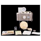 Vintage Polaroid Camera Model 800 + Flash