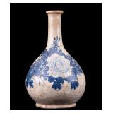 Antique Crazed Porcelain Bulbous Vase