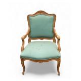 Fruitwood Carved French Arm Chair