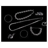 Monet Silver Tone Costume Jewelry