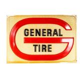 Vintage General Tire Embossed Advertising Sign