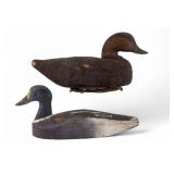 Wood and Cork Duck Decoys