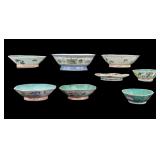 Nyonya and Famille Rose Porcelain Dishes