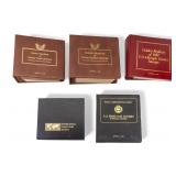 Vintage "Golden Replica" Books of U.S. Stamps