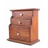 Country Store 3-Tiered Countertop Storage Chest