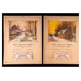 Mont Clare Pa 1940s Meat Market Calendars