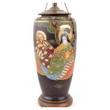 Japanese Satsuma-Style Lamp Vase