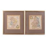 Framed Lithographic Maps