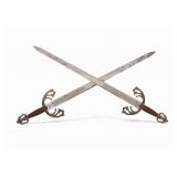 Pair of Spanish Toledo Decorative Swords