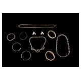 Monet Gold Tone Costume Jewelry