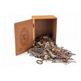 Yerba Santa Cigar Box w/ Antique & Vintage Keys