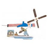Folk art Whirligig and Uncle Sam