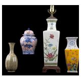 Chinese Porcelain Vases, Ginger Jar, Lamp