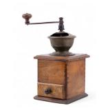 Antique Hand-Crank Coffee Grinder
