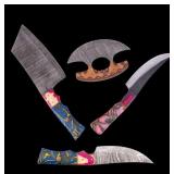 MHS Cutlery Damascus Steel Knives