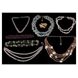 Pearl and Stone Necklaces