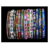 Enamel Bangle Bracelet Collection