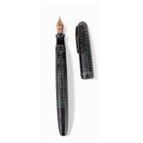 Parker Vacumatic Band Fountain Pen, Azure Pearl
