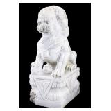 Carved Stone Chinese Foo Dog Statue