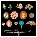 Mod Pins and Trifari Jewelry